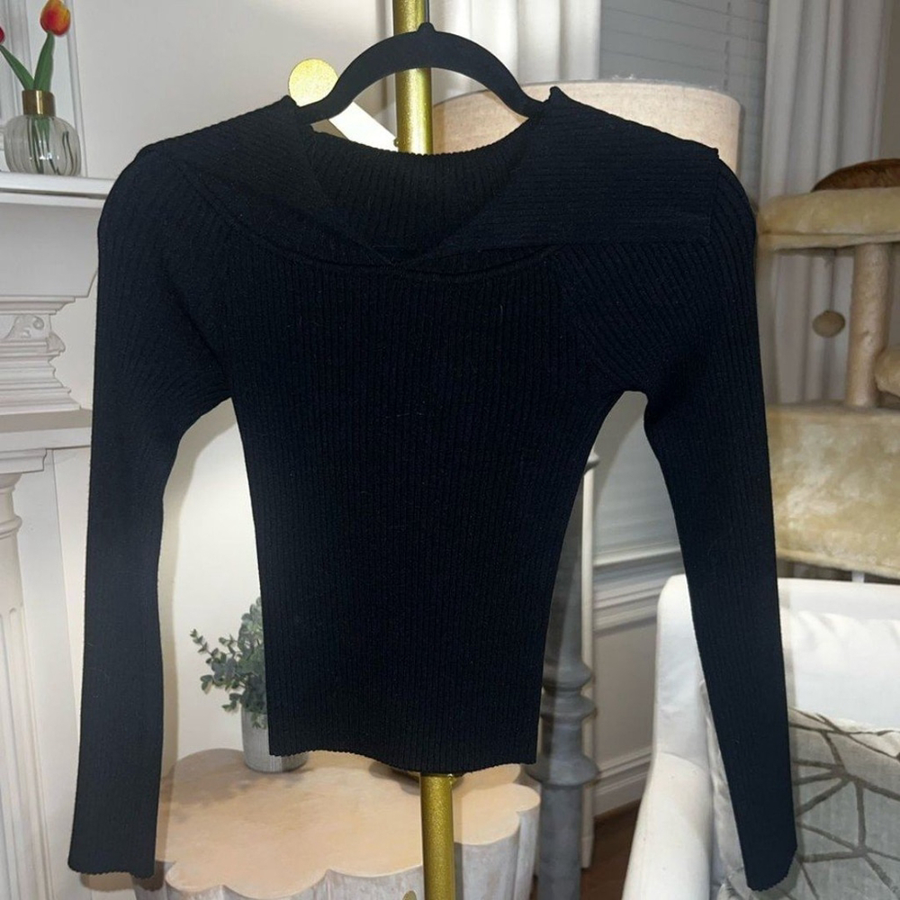 NWOT Black or beige ribbed crop top by DO&BE - Picture 6 of 6